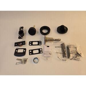 Kwikset 158 RDT 514 SMT 6AL STRKP Door Lock Single Cylinder Deadbolt Matte Black